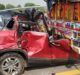  Car hit truck, 3 dead  in road accident at Agra Lucknow Expressway in Agra