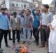  NSUI protests in Agra over FATI JEANS# agranews