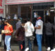  Agra: people started fondling in line since morning outside the liquor shops#agranews