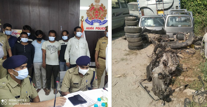  Agra Police arrested 7 members of vehicle thief gang, 4 vehicles recovered…#agranews
