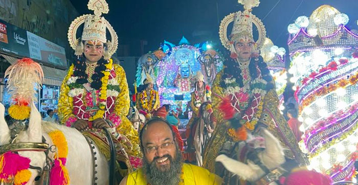  See in Pics: Ram Baraat from Mankameshwar Mandir Agra#agranews