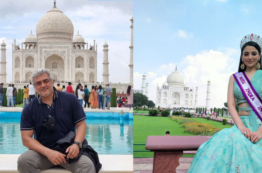  This superstar of South reached on his bike to see the Taj Mahal in Agra…#agranews