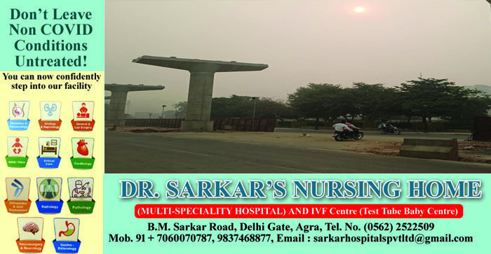 AQI @ 391 in Agra on 9th November 2021 #agranews