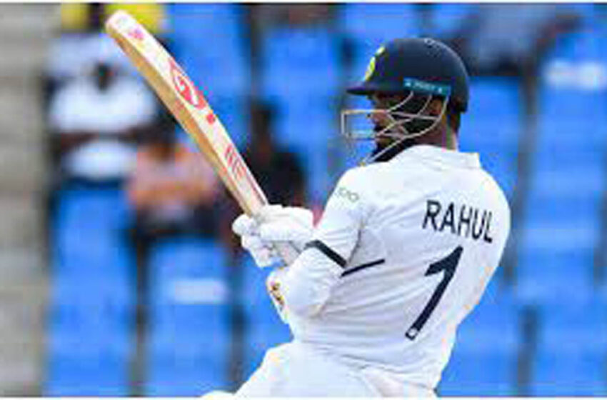  The captaincy of the second test match was in the hands of Rahul, India made a slow start