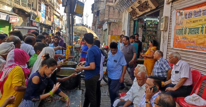  Agra News: Bhandara done by worshiping Chamunda Maiya on Shardiya Navratri in Agra…#agranews