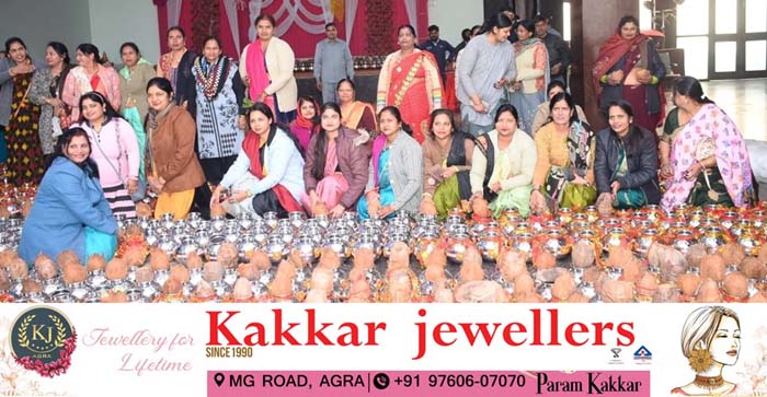  Agra News: Women created mehndi named Shyam for Shrimad Bhagwat Katha in Agra…#agranews