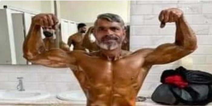  India’s 53-year-old Ramji won the gold medal in the World Bodybuilding Championship