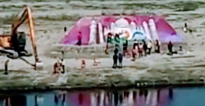  Agra News: Taj Mahal made of sand on Yamuna in Agra, G20 guests saw this unique Taj…#agranews