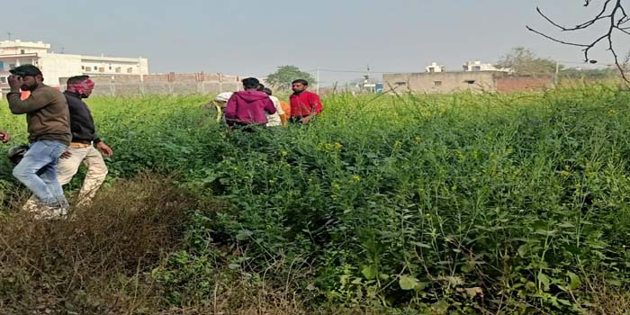  In Agra’s Jagdshipura area, a young man was killed and the dead body was thrown in a mustard field # agra news