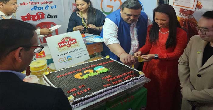  Agra News: 15 kg single piece chocolate petha made for G20 guests, enjoyed the taste…#agranews