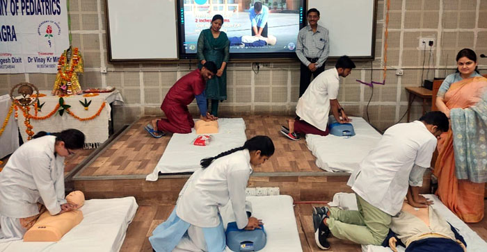  Agra News: Workshop on Basic Life Support in SNMC…#agranews
