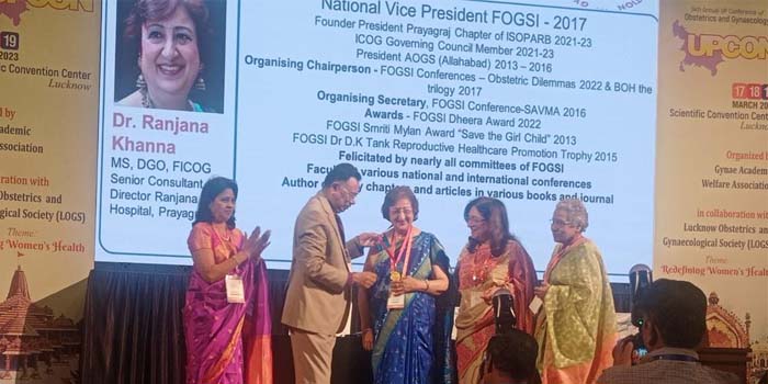  UPICON 2023 : Dr. Ranjana honored with Late Dr Prabha Malhotra, Agra Oration award #agra
