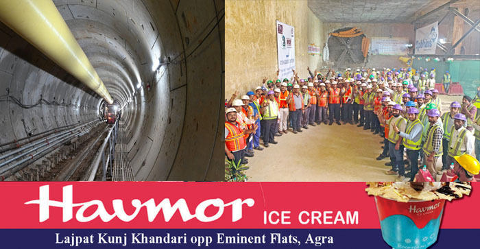  Agra Metro Update Video : Tunnel between Agra Fort Metro station & Jama Masjid completed #agra