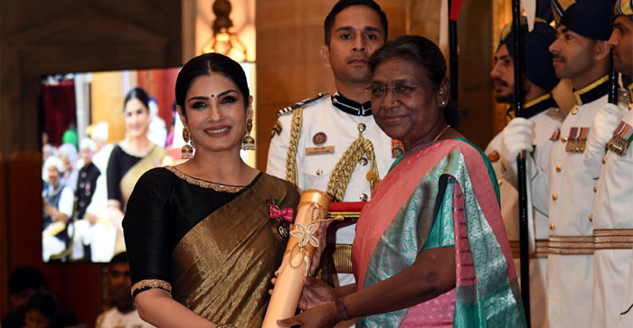  Agra News: Actress Raveena Tandon received the Padma Shri award, know the deep connection with Agra as well…#agranews