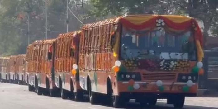  Agra got seven new roadways buses, will operate on Agra-Delhi route, fare will be ten percent more # agra news