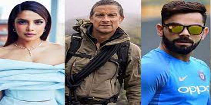  Bear Grylls of Man vs Wild will now fight the battle of life in the jungle with cricketers Virat Kohli and Priyanka Chopra