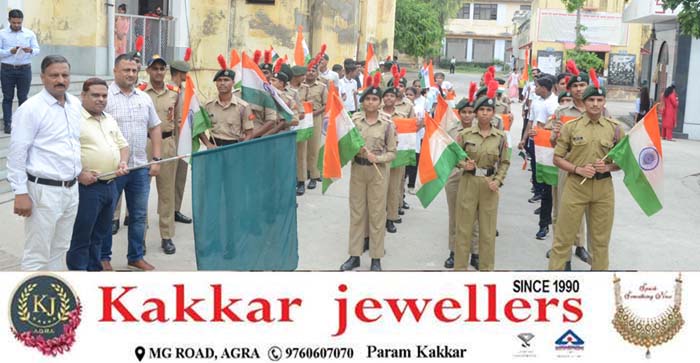  Agra News: NCC cadets take out Tiranga Yatra under “Mera Desh-Meri Mati” campaign in Agra…#agranews