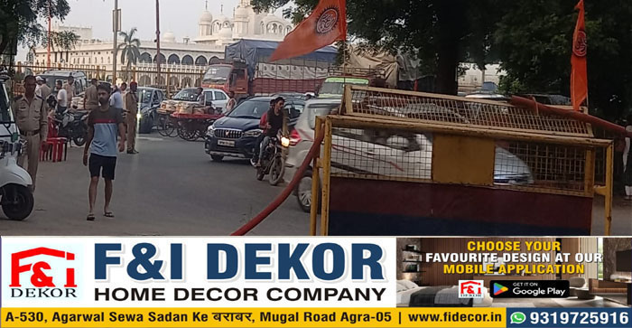  Agra News : Route diversion for Fourth Monday of Sawan, Prathvinath Temple Fair in Agra #agra