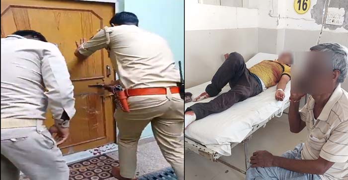  Video News: Agra police broke the door in ‘Daya’ style and saved the life of the injured youth locked inside…#agranews