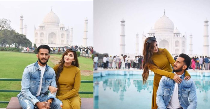  Agra News: Pakistani Cricketer Hasan Ali visited Taj Mehal in Agra with his wife Samiya Arzoo…#agranews