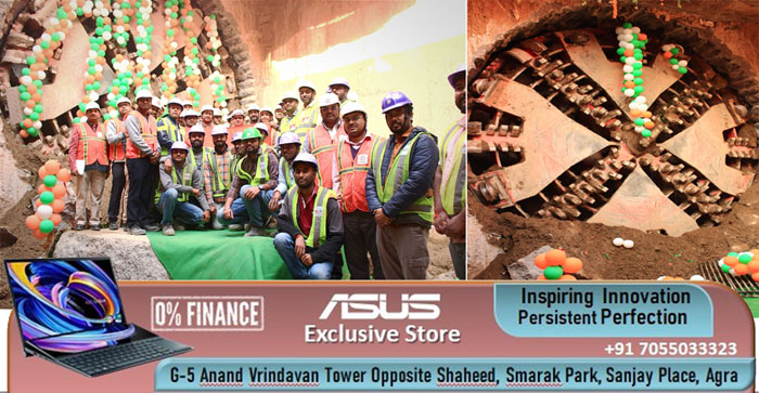  Agra Metro : TBM Shivaji achieves second breakthrough at Cut and Cover Ramp Area…#agranews
