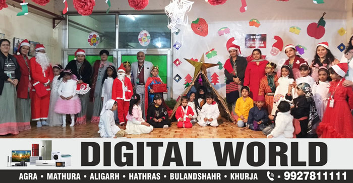  Agra News: Christmas excitement prevails in Agra schools. Christmas and Red Day being celebrated by distributing gifts and happiness…#agranews
