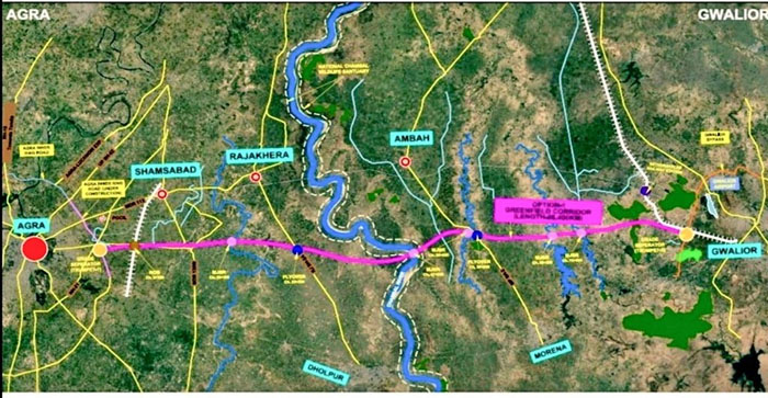  Good News: 89 Km 6 Lane Greenfield Access Controlled Agra-Gwalior Expressway update: Once ready, Agra to Gwalior will take less than an hour…#agranews