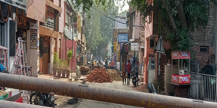  Agra News : Sultanganj Pulia Paliwal Park road closed #agra