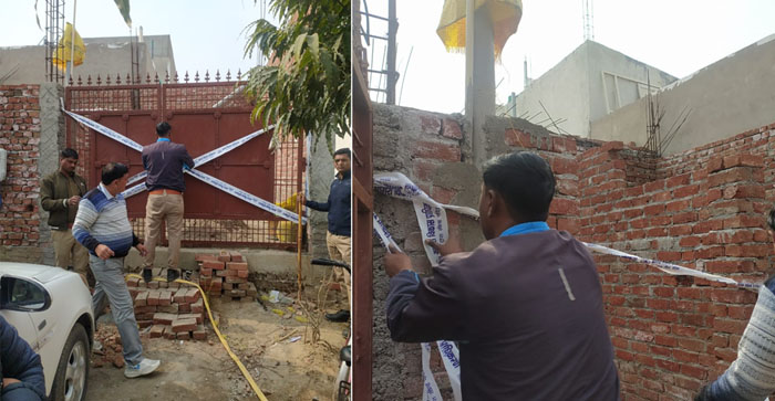  Agra News: Illegal construction was taking place in Park Avenue Colony of Agra without map approval. ADA team sealed…#agranews