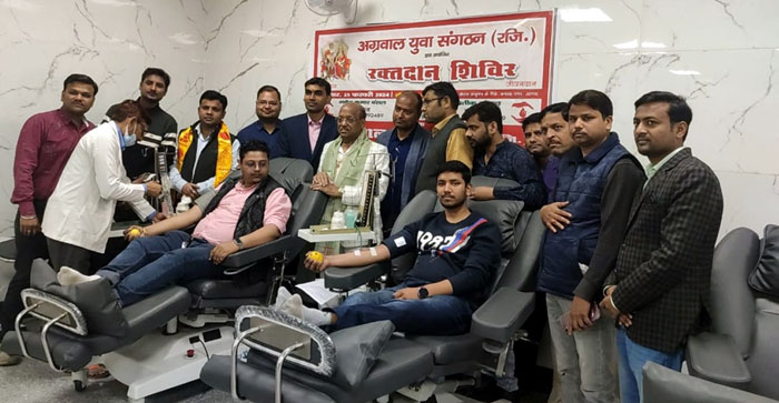  Agra News: Youth donated 96 units of blood in Agra…#agranews