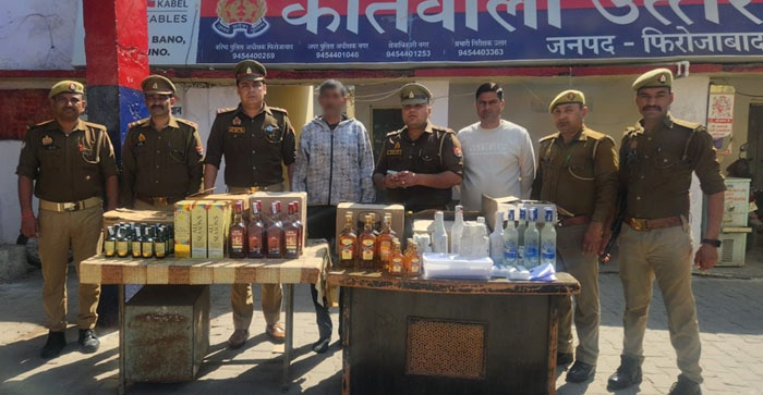  Agra News: Police caught 802 boxes of English liquor being smuggled…#agranews