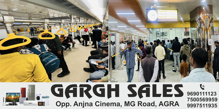  Agra Video News : 52 passengers travel in two days in Agra Metro #agra