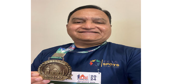  Half Marathon 2024 : Play games to keep Fit says Dr. Arun Tiwari #agra