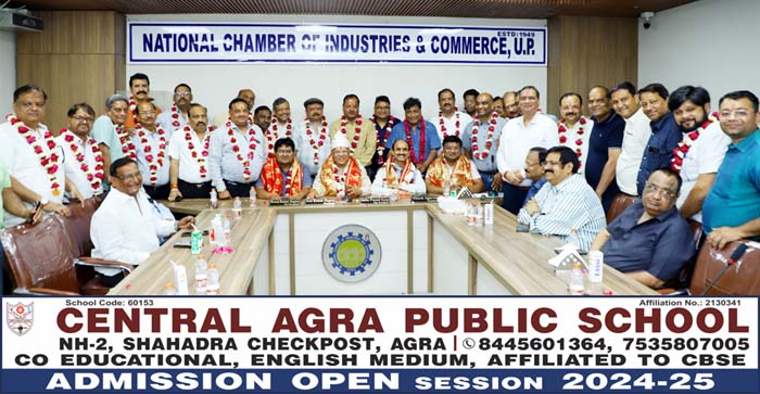  Agra News: National Chamber’s elected president Atul Kumar took charge along with the new executive…#agranews