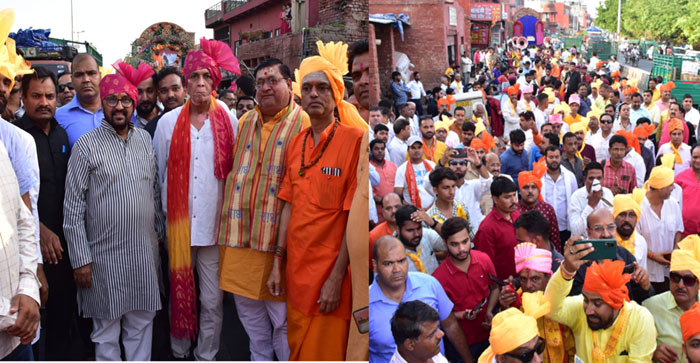  Agra News: Grand procession taken out on the birth anniversary of Lord Parshuram in Agra…#agranews