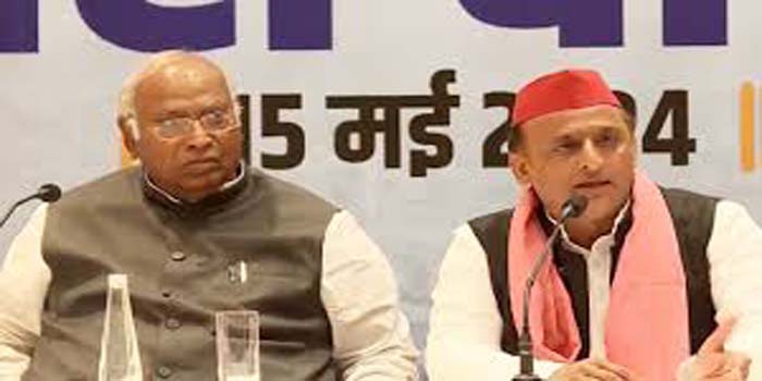  BJP’s farewell fixed on June 4, India coalition government will be formed, Kharge claims in press conference with Akhilesh Yadav