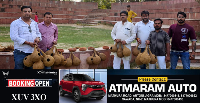  Agra News: Arrangement of clay pot and houses for animals and birds in Agra…#agranews