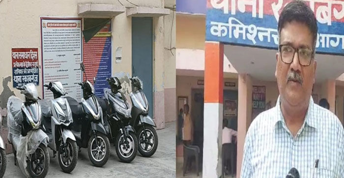  Agra News: Local electric scooter was being sold inside the showroom in Agra with the logo of a famous company. 7 scooters seized…#agranews