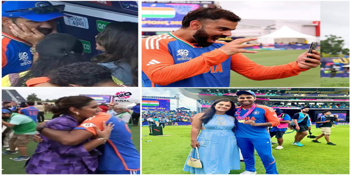  Moments of happiness: Rohit-Ritika hugged each other, Surya cried loudly after meeting his wife, Virat shared happy moments on mobile