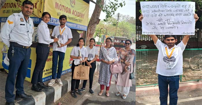  Agra News : Parijat’s unique campaign for the environment…#agra