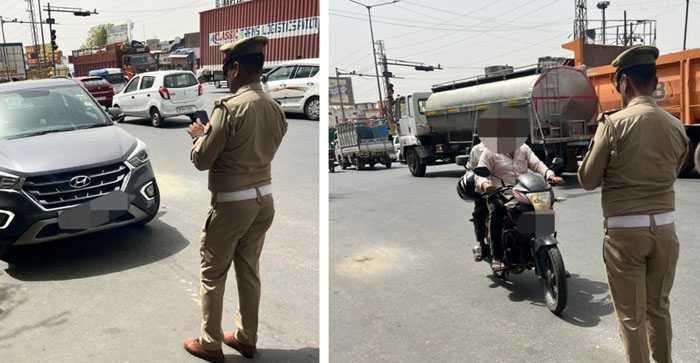  Agra News: Challans are being issued to vehicles driving on the wrong side at Sikandra Chauraha…#agranews