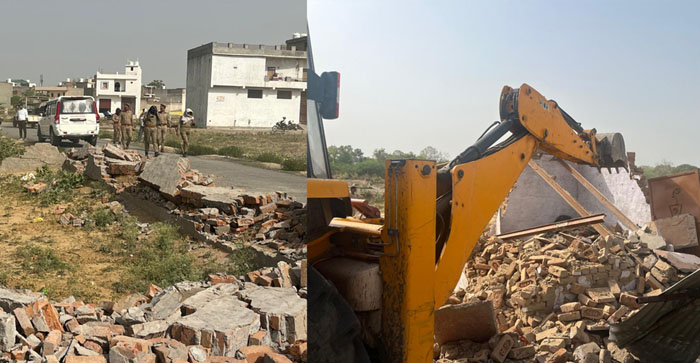  Agra News: ADA’s bulldozer runs on a colony being built illegally in 5000 square yards in Agra…#agranews