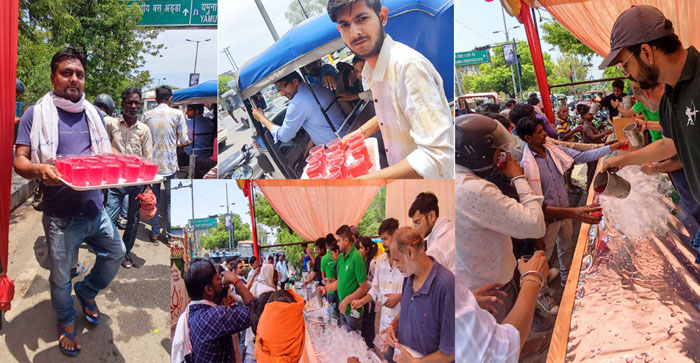  Agra News: Cold sherbet distributed to people in scorching heat in Agra…#agranews