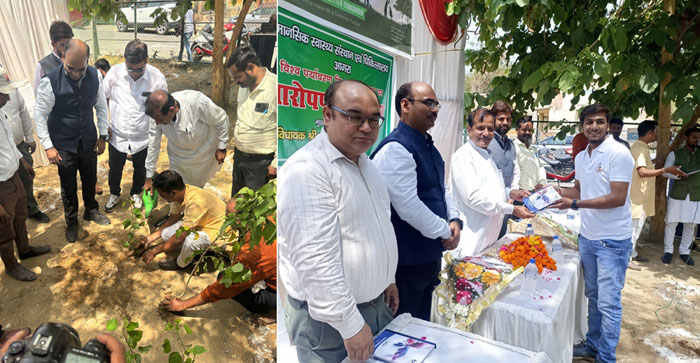  Agra News: Saplings planted in mental health institute and hospital of Agra…#agranews