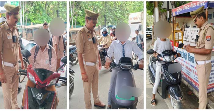  Video News: Challan issued against 150 school children who were roaming around on bike and scooter in Agra…#agranews