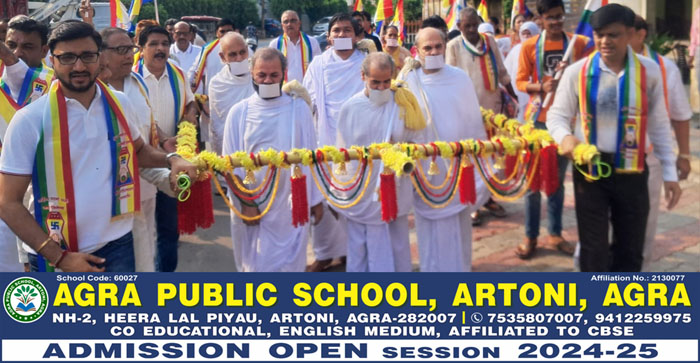  Agra News: Grand auspicious entry of six saints in Agra. Jainism lovers gave a grand welcome…#agranews