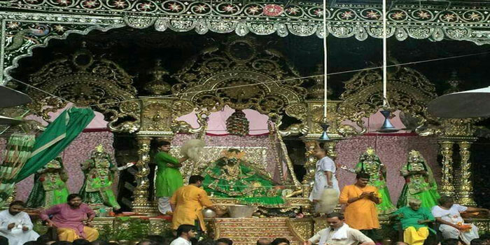  Route Diversion in Vrindavan for hariyali Teej in Banke Bihari Temple#Mathura