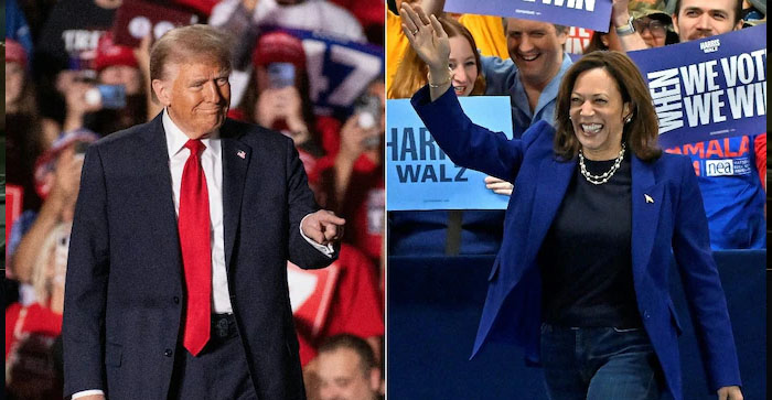  US election 2024 Result : Donald Trump leads towards majority,  Kamala Harris lags behind